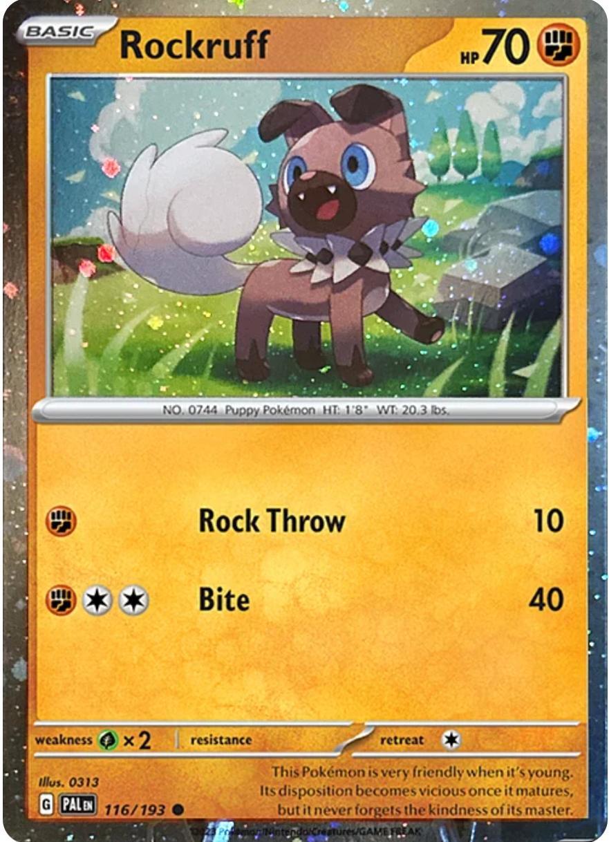 Rockruff (116/193) (Cosmos Holo) [Scarlet & Violet: Black Star Promos] | Gamers Paradise