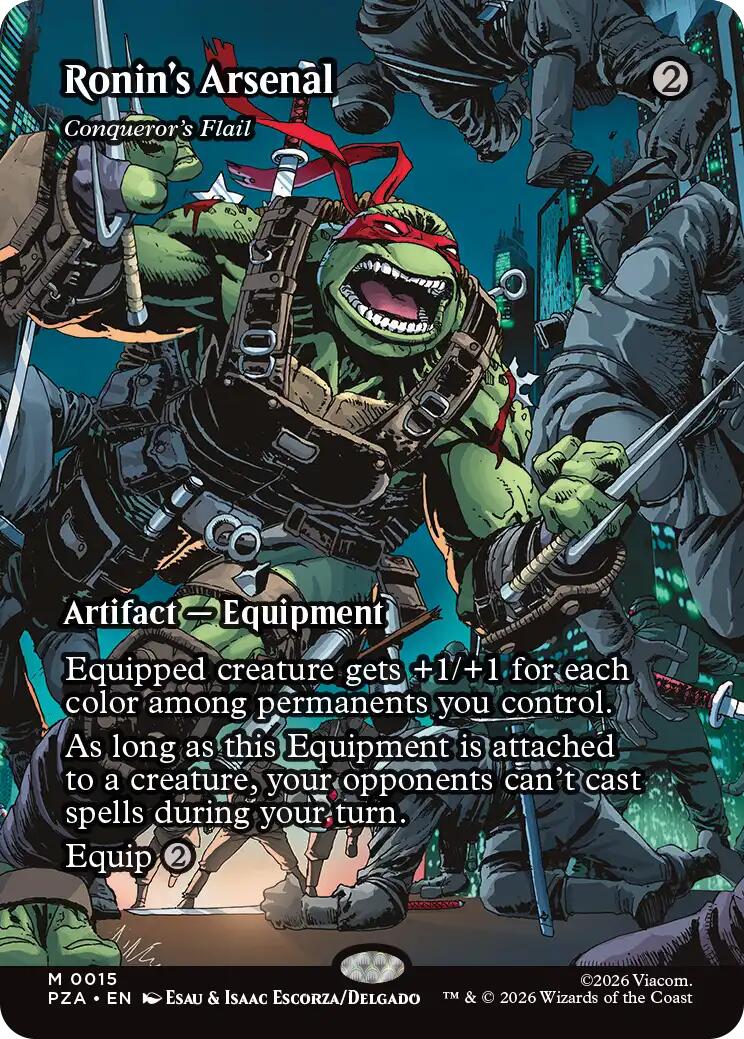 Ronin's Arsenal - Conqueror's Flail (Borderless) [Teenage Mutant Ninja Turtles Eternal-Legal] | Gamers Paradise