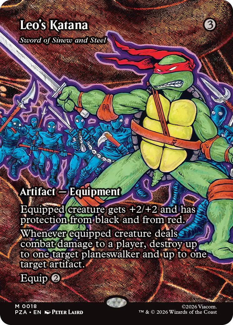 Leo's Katana - Sword of Sinew and Steel (Borderless) [Teenage Mutant Ninja Turtles Eternal-Legal] | Gamers Paradise