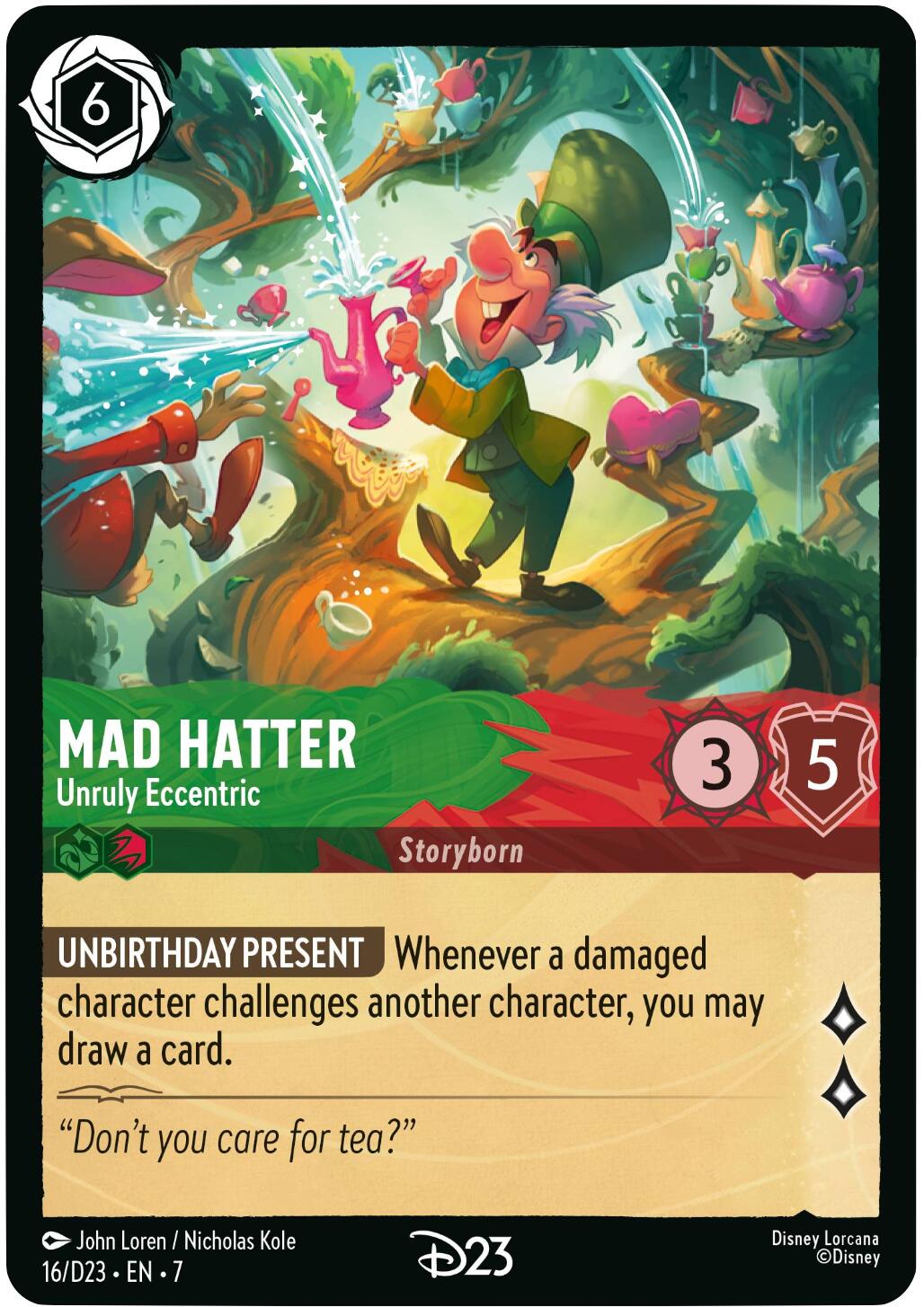 Mad Hatter - Unruly Eccentric (16) [D23 Promos] | Gamers Paradise
