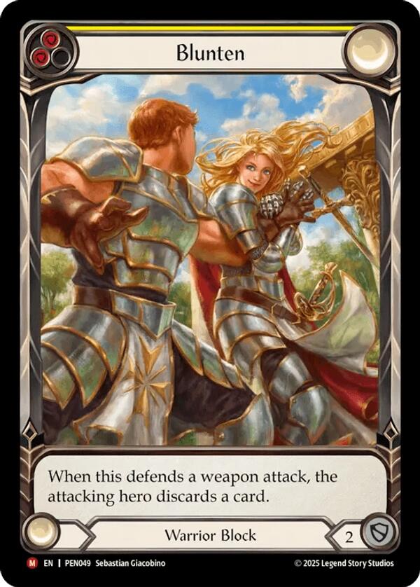 Blunten (Yellow) (Extended Art) [PEN049] (Compendium of Rathe)  Rainbow Foil | Gamers Paradise