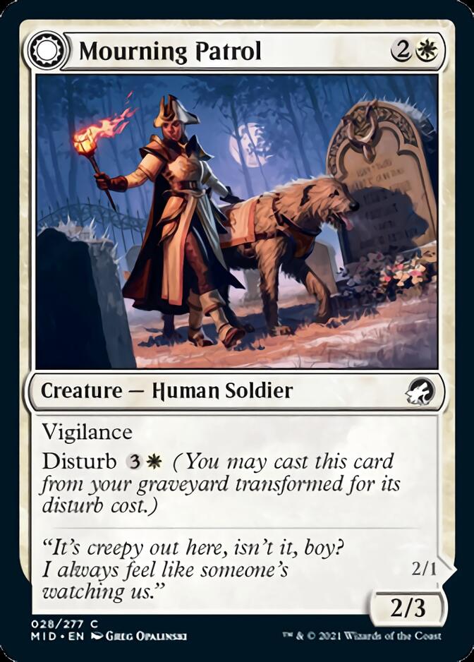 Mourning Patrol // Morning Apparition [Innistrad: Midnight Hunt] | Gamers Paradise