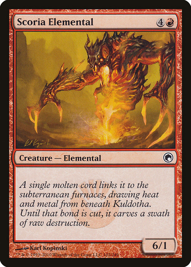 Scoria Elemental [Scars of Mirrodin] | Gamers Paradise