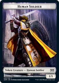 Human Soldier // Servo Double-Sided Token [Double Masters Tokens] | Gamers Paradise