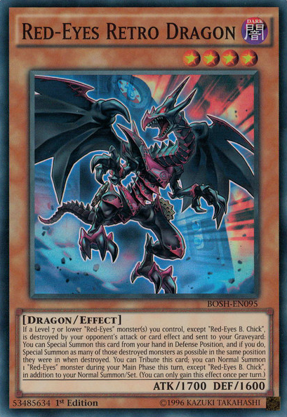 Red-Eyes Retro Dragon [BOSH-EN095] Super Rare | Gamers Paradise