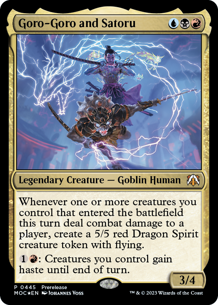 Goro-Goro and Satoru [March of the Machine Commander Prerelease Promos] | Gamers Paradise