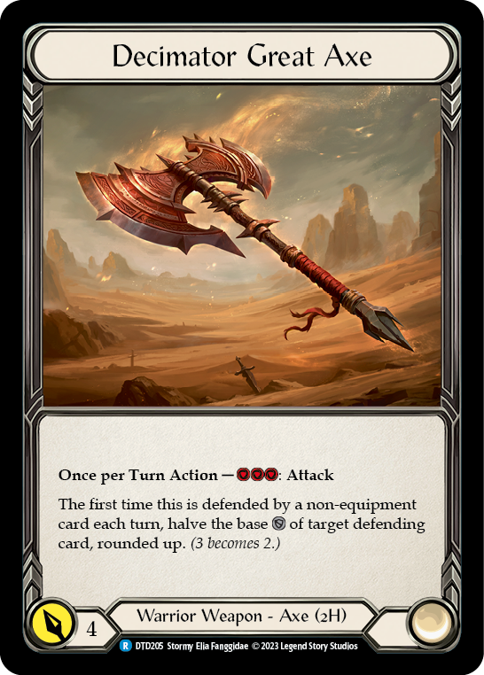 Decimator Great Axe [DTD205] (Dusk Till Dawn)  Cold Foil | Gamers Paradise