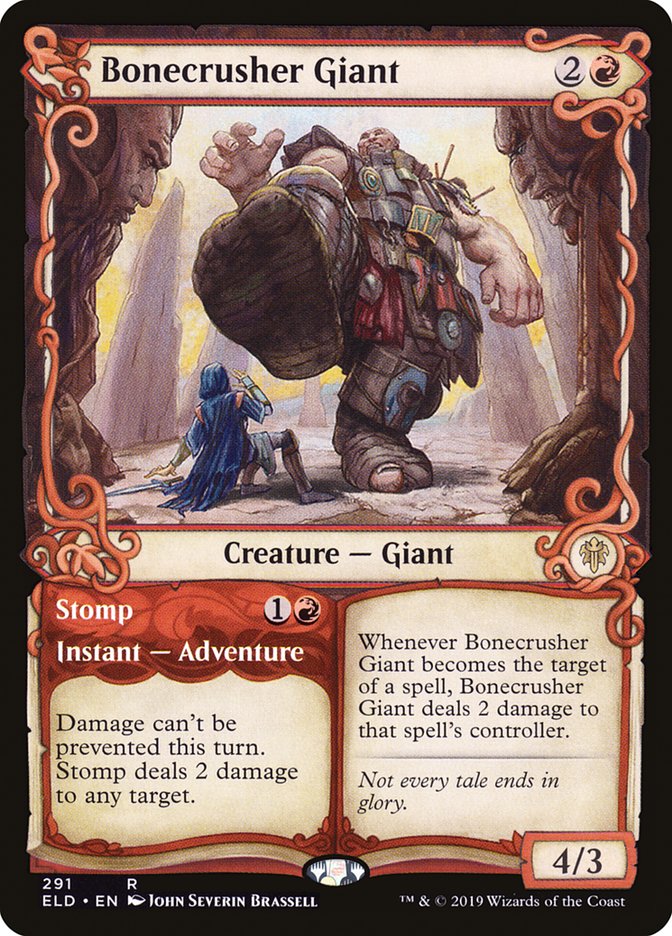 Bonecrusher Giant // Stomp (Showcase) [Throne of Eldraine] | Gamers Paradise