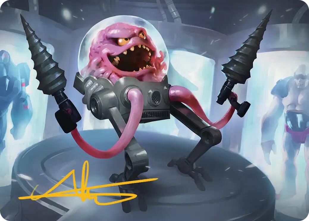 Krang, Master Mind Art Card (4/54) (Gold-Stamped Signature) [Teenage Mutant Ninja Turtles Art Series] | Gamers Paradise