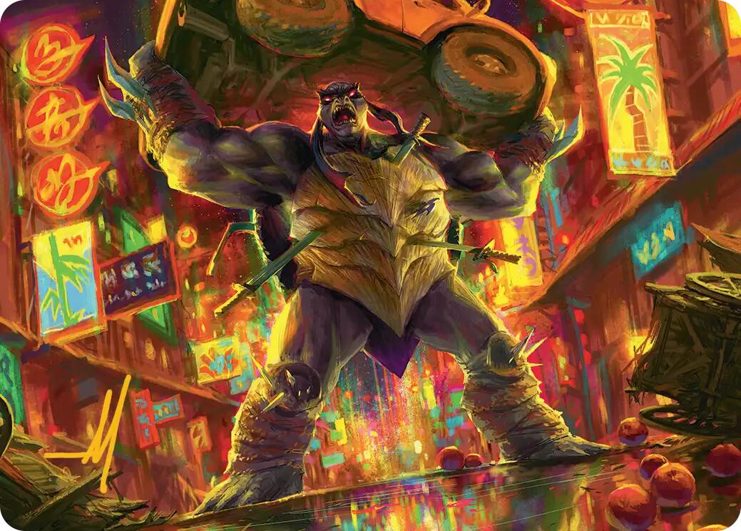 Slash, Reptile Rampager Art Card (Gold-Stamped Signature) [Teenage Mutant Ninja Turtles Art Series] | Gamers Paradise