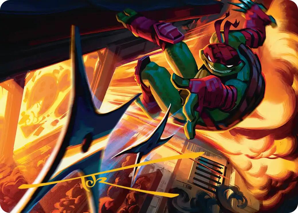 Storm of Steel Art Card (Gold-Stamped Signature) [Teenage Mutant Ninja Turtles Art Series] | Gamers Paradise