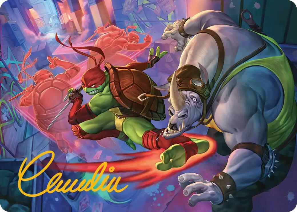 Super Combo Art Card (Gold-Stamped Signature) [Teenage Mutant Ninja Turtles Art Series] | Gamers Paradise