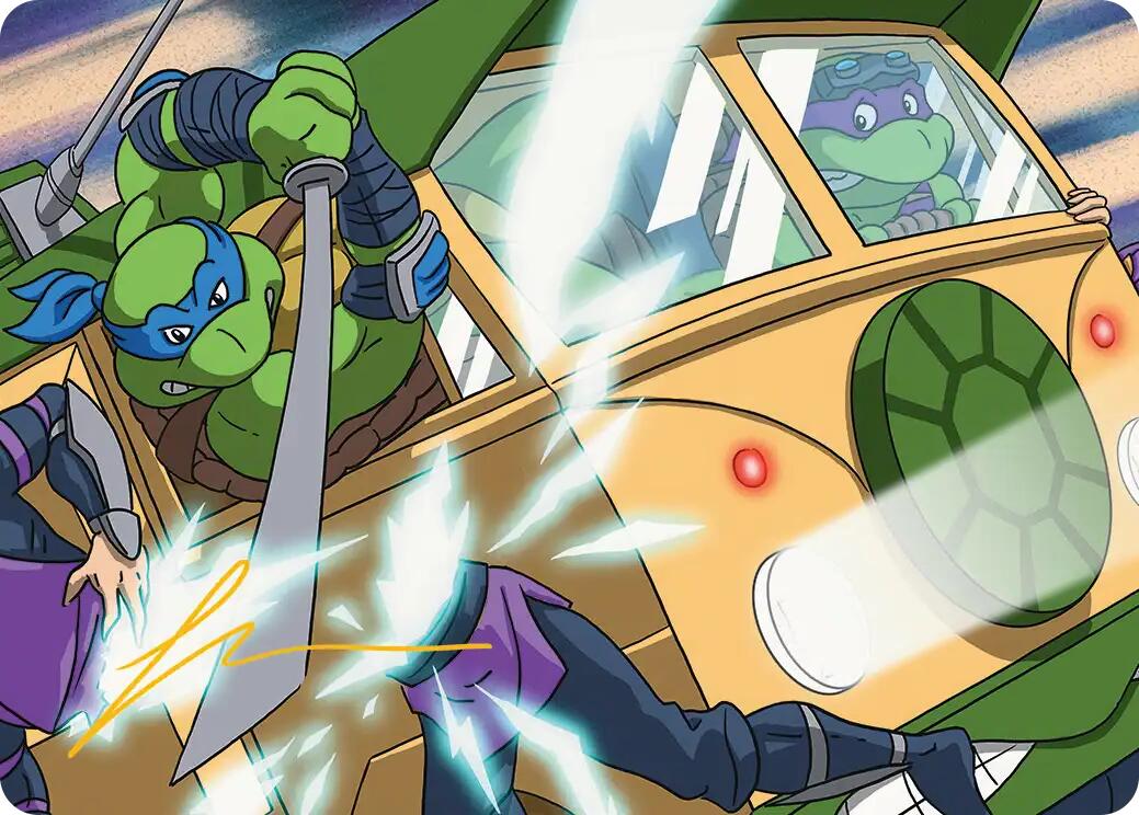 Don & Leo, Problem Solvers Art Card (Gold-Stamped Signature) [Teenage Mutant Ninja Turtles Art Series] | Gamers Paradise
