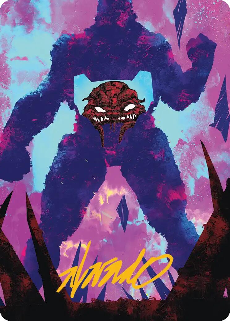 Krang, Utrom Warlord Art Card (Gold-Stamped Signature) [Teenage Mutant Ninja Turtles Art Series] | Gamers Paradise