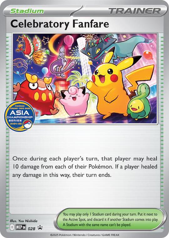 Celebratory Fanfare (028) (Asia Championship Series 24-25) [Mega Evolution Promo] | Gamers Paradise