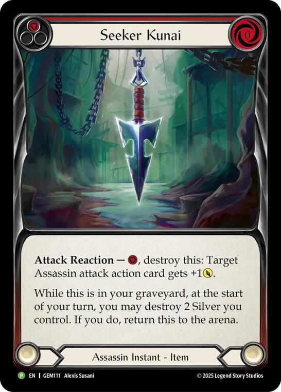 Seeker Kunai (Red) [GEM111] (GEM Pack 4)  Cold Foil | Gamers Paradise