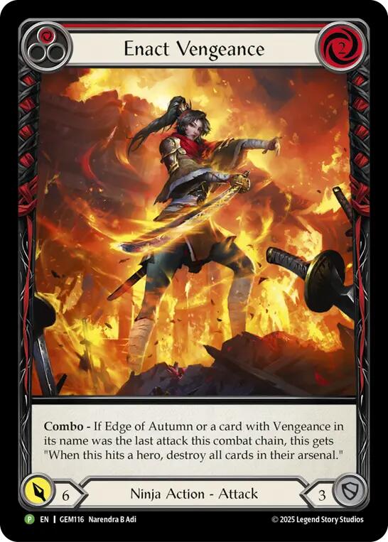 Enact Vengeance [GEM116] (GEM Pack 4)  Rainbow Foil | Gamers Paradise