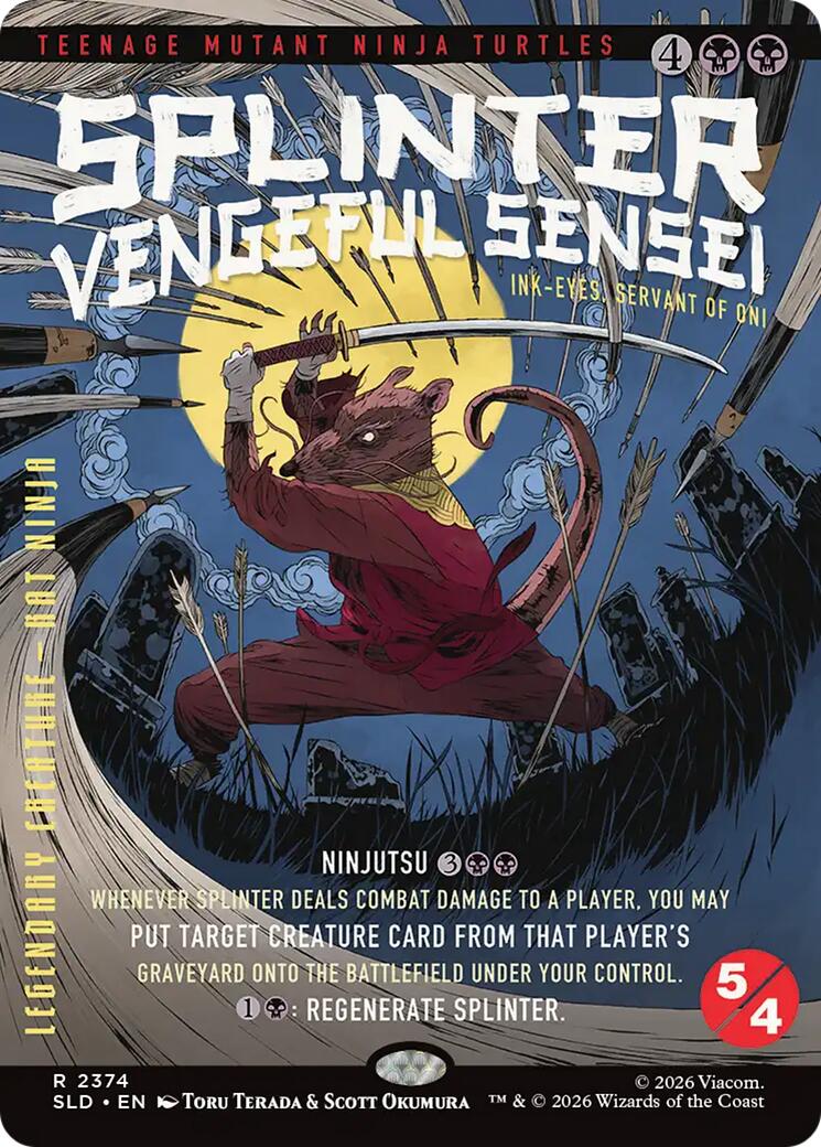 Splinter, Vengeful Sensei - Ink-Eyes, Servant of Oni [Secret Lair Drop Series] | Gamers Paradise
