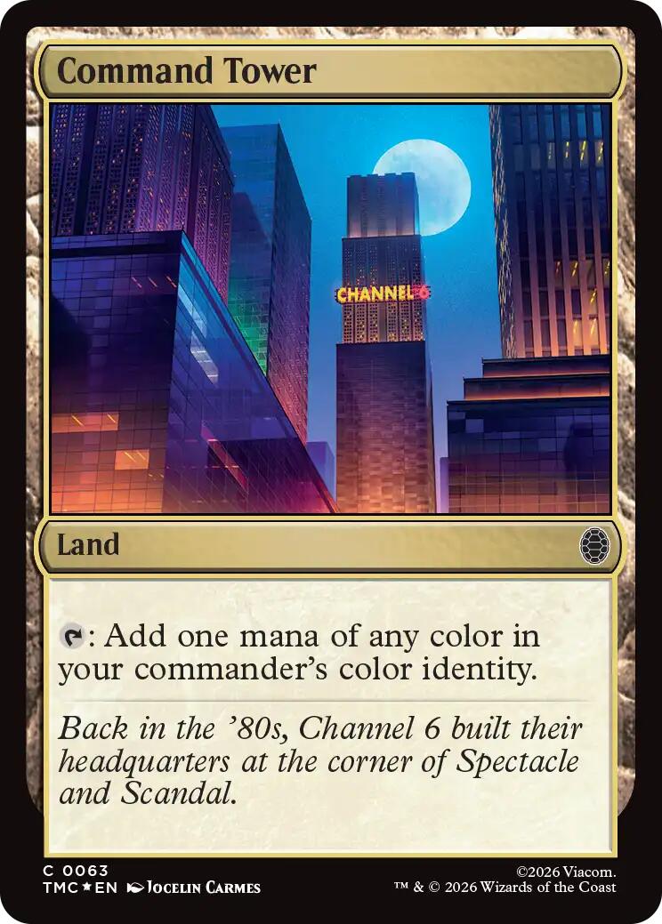 Command Tower (Surge Foil) [Teenage Mutant Ninja Turtles Commander] | Gamers Paradise
