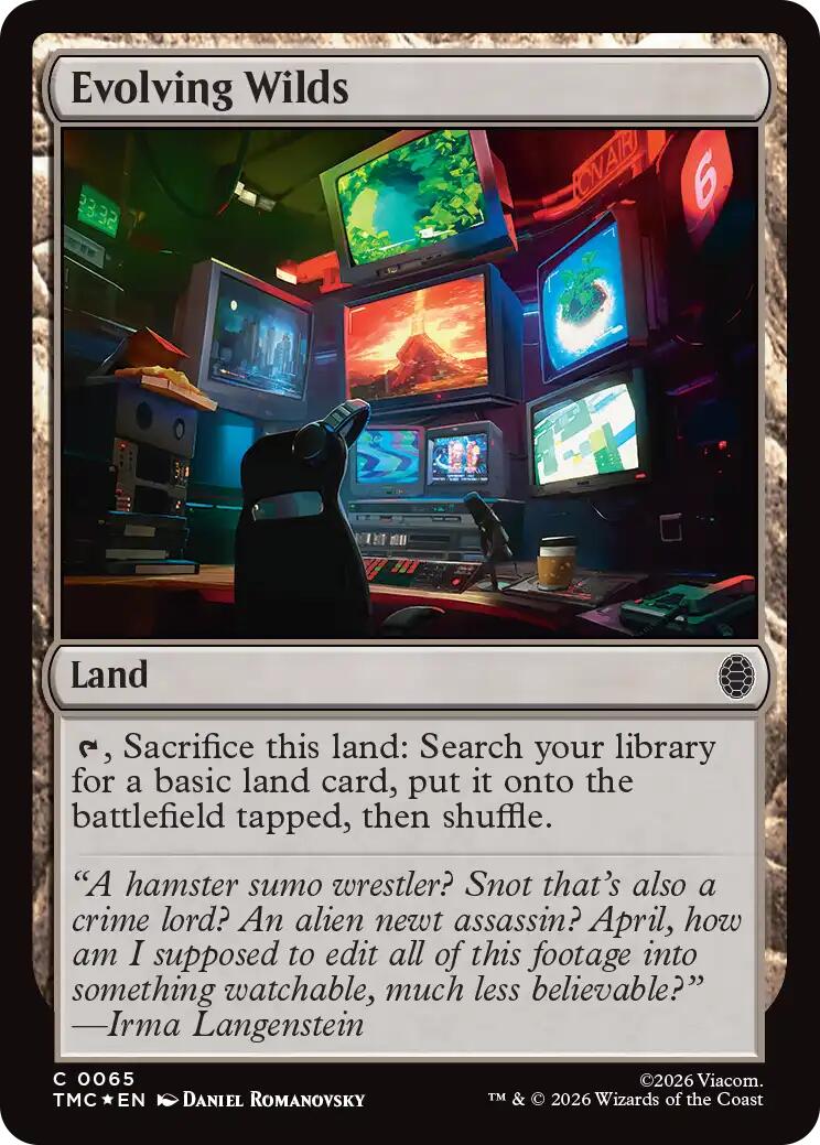 Evolving Wilds (Surge Foil) [Teenage Mutant Ninja Turtles Commander] | Gamers Paradise