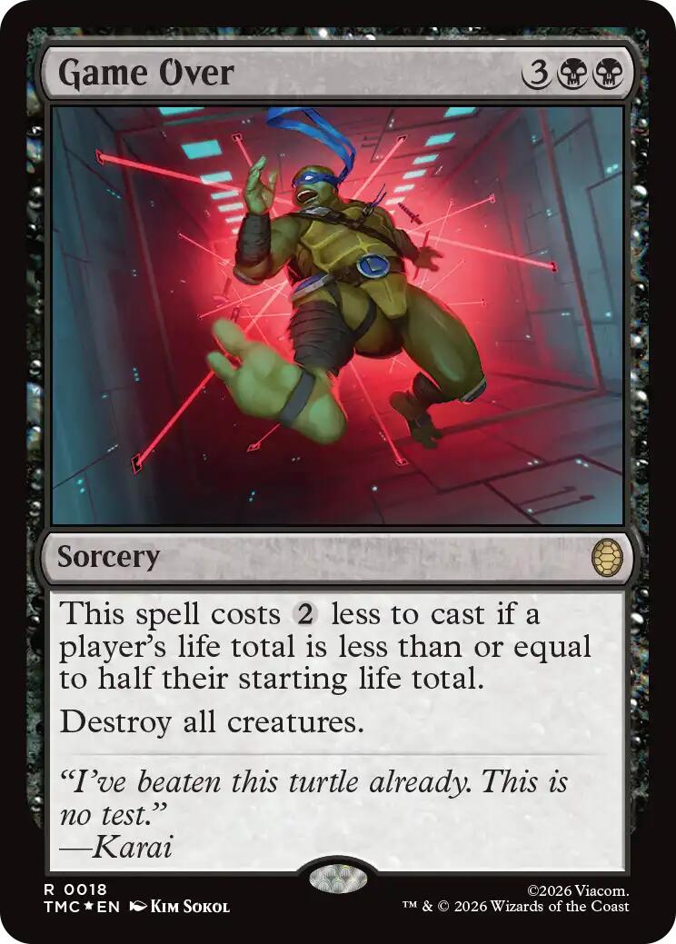 Game Over (Surge Foil) [Teenage Mutant Ninja Turtles Commander] | Gamers Paradise