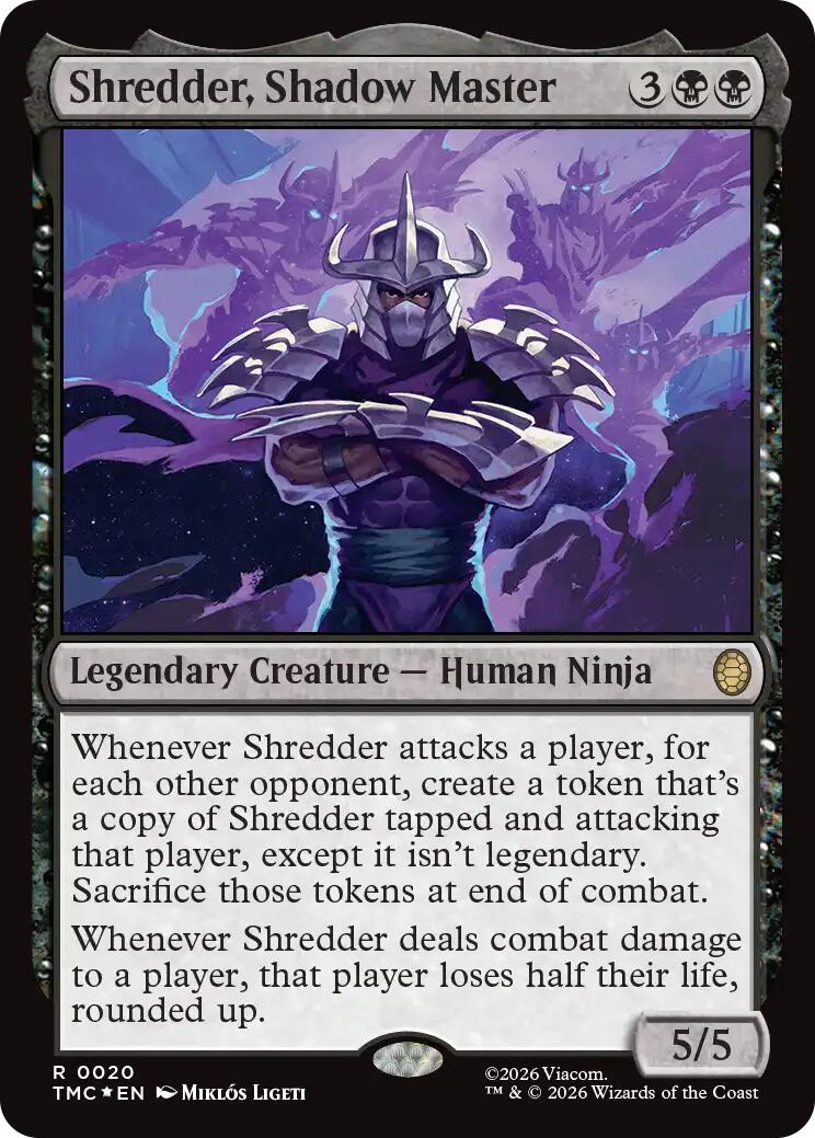 Shredder, Shadow Master (Surge Foil) [Teenage Mutant Ninja Turtles Commander] | Gamers Paradise