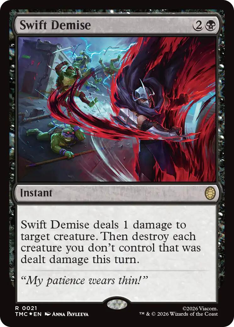 Swift Demise (Surge Foil) [Teenage Mutant Ninja Turtles Commander] | Gamers Paradise