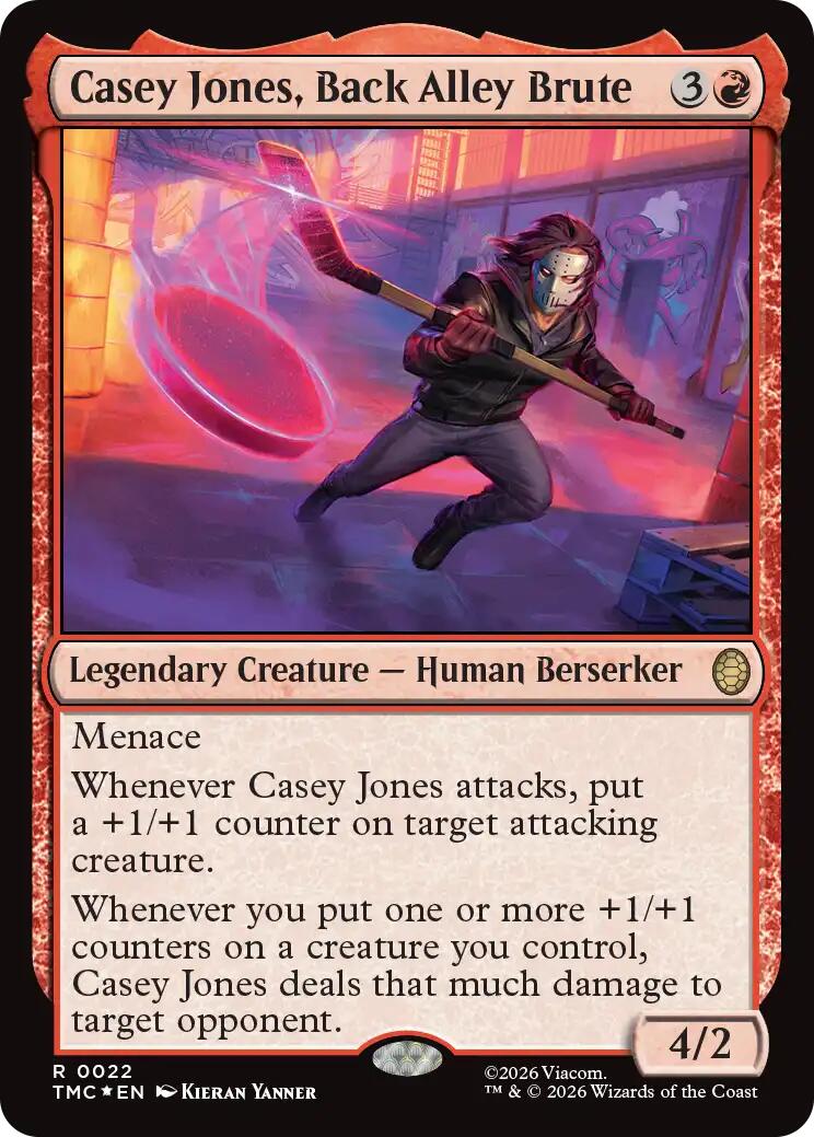 Casey Jones, Back Alley Brute (Surge Foil) [Teenage Mutant Ninja Turtles Commander] | Gamers Paradise