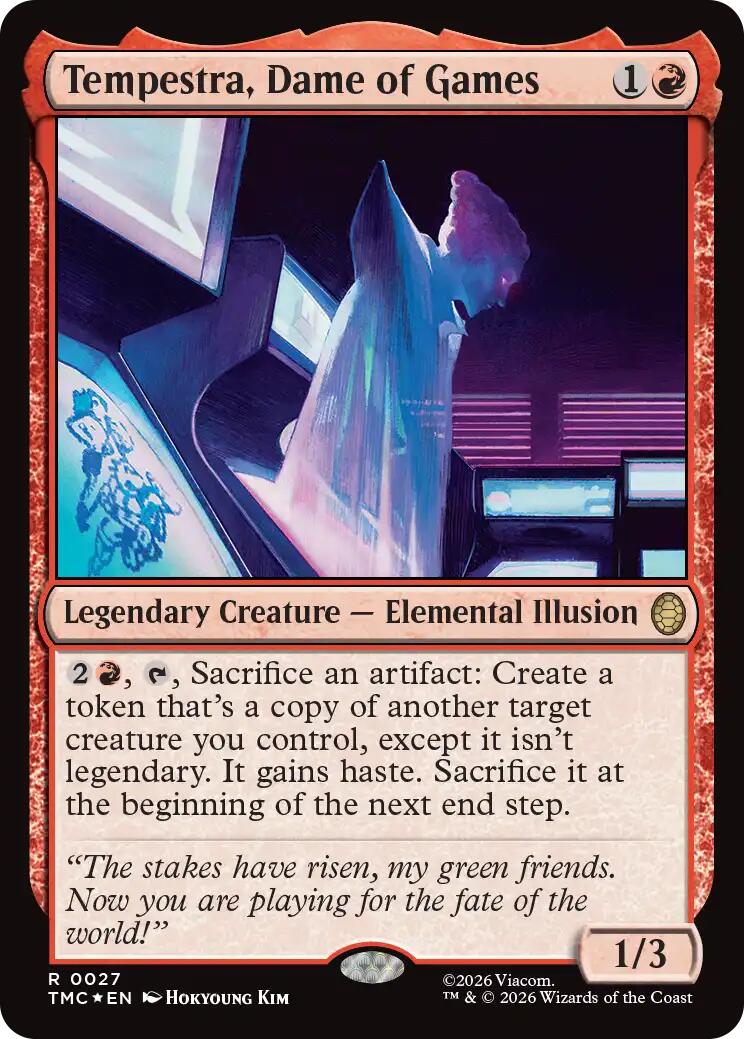 Tempestra, Dame of Games (Surge Foil) [Teenage Mutant Ninja Turtles Commander] | Gamers Paradise