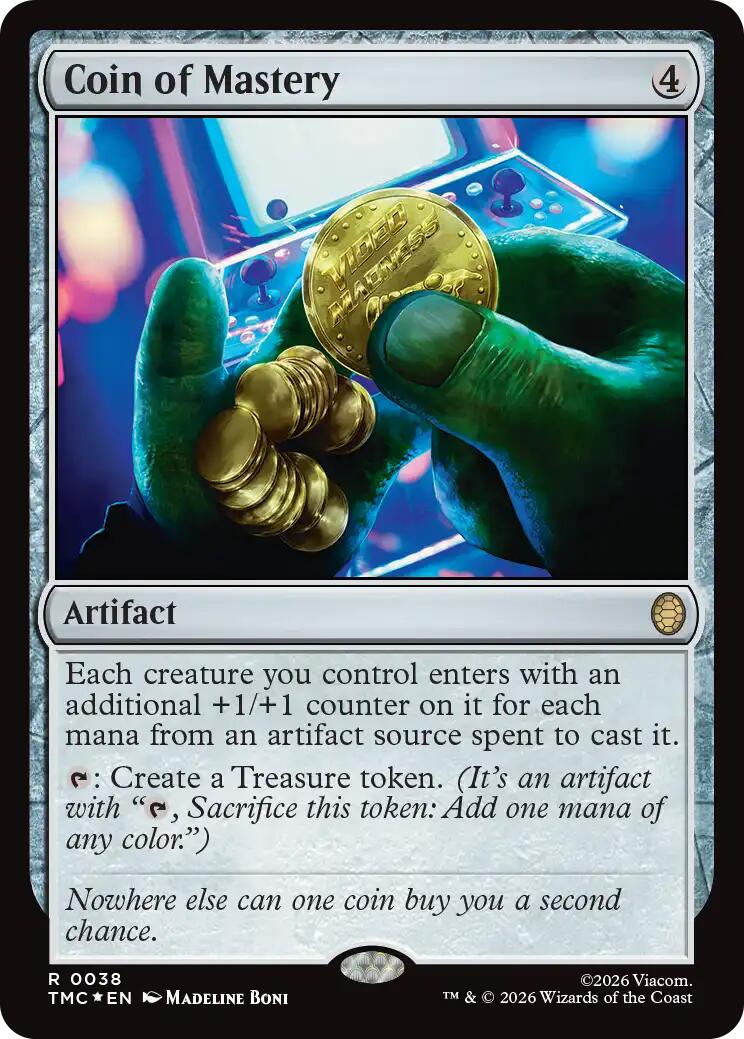 Coin of Mastery (Surge Foil) [Teenage Mutant Ninja Turtles Commander] | Gamers Paradise
