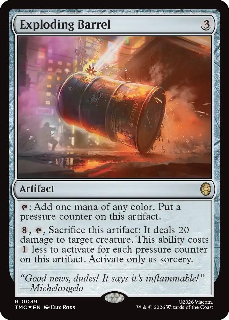 Exploding Barrel (Surge Foil) [Teenage Mutant Ninja Turtles Commander] | Gamers Paradise