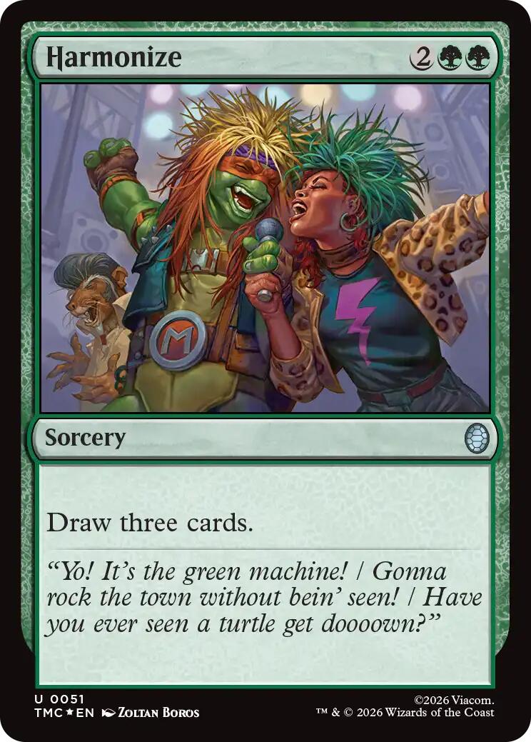 Harmonize (Surge Foil) [Teenage Mutant Ninja Turtles Commander] | Gamers Paradise