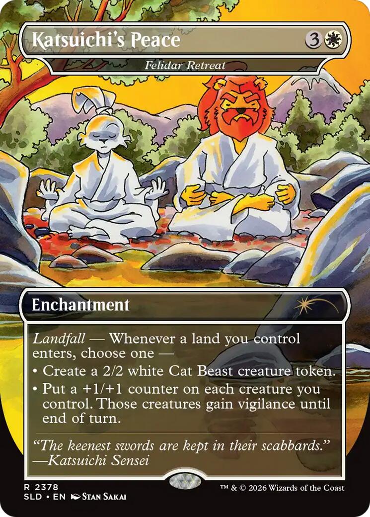 Katsuichi's Peace - Felidar Retreat [Secret Lair Drop Series] | Gamers Paradise