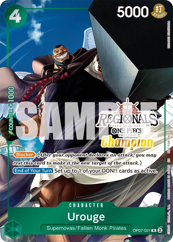 Urouge (Offline Regional Champion Card Set 2025 Vol.1) [One Piece Promotion Cards] | Gamers Paradise