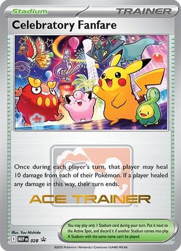 Celebratory Fanfare (028) (Ace Trainer) [Mega Evolution Promo] | Gamers Paradise