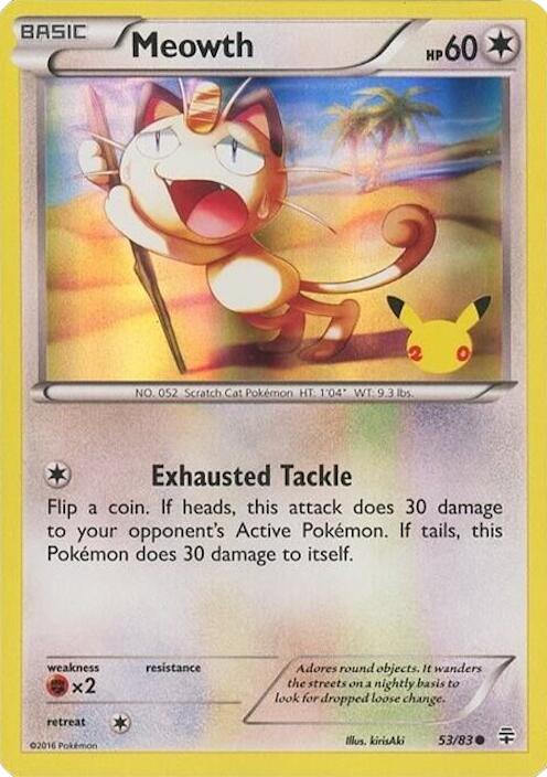 Meowth (053/083) - 53/83 (20th Anniversary) [Miscellaneous Cards] | Gamers Paradise