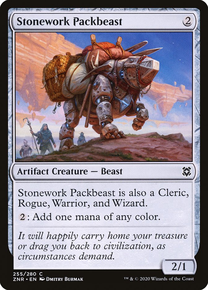 Stonework Packbeast [Zendikar Rising] | Gamers Paradise