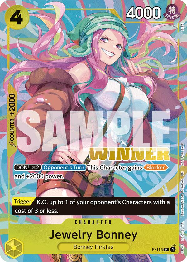 Jewelry Bonney (Heroines Battle Winner Pack) [One Piece Promotion Cards] | Gamers Paradise