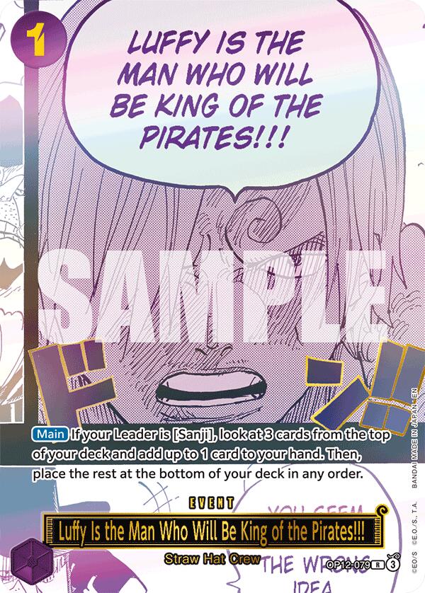 Luffy Is the Man Who Will Be King of the Pirates!!! (Japanese Version 3rd Anniversary Set) [One Piece Promotion Cards] | Gamers Paradise