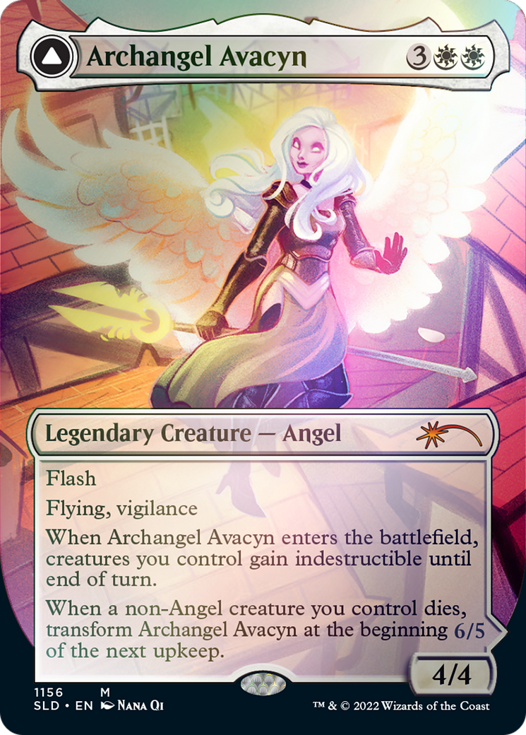 Archangel Avacyn // Avacyn, the Purifier (Borderless) [Secret Lair: From Cute to Brute] | Gamers Paradise