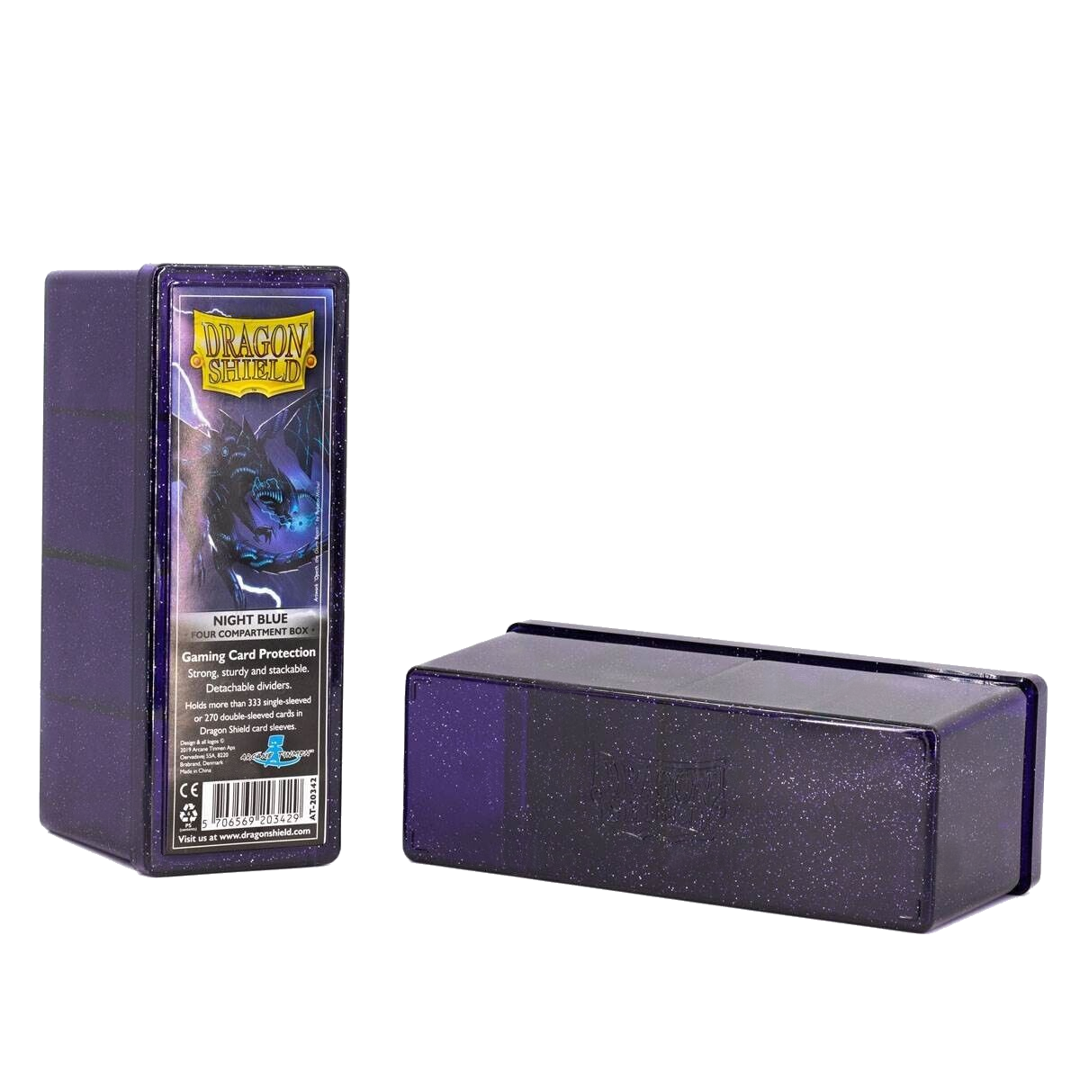 Dragon Shield: Four-Compartment Deck Box - Night Blue | Gamers Paradise