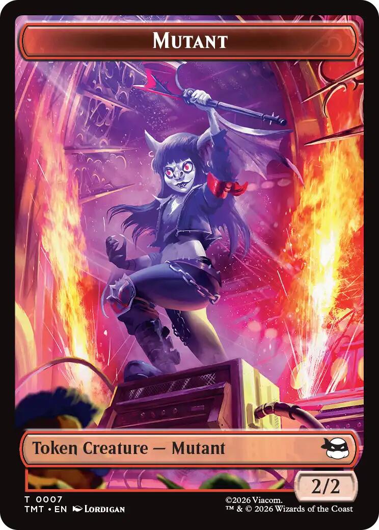 Mutant // Ninja Turtle Spirit Double-Sided Token [Teenage Mutant Ninja Turtles Tokens] | Gamers Paradise