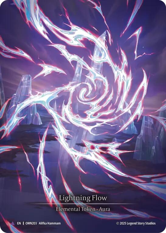 Lightning Flow (C) [OMN203] (Omens of the Third Age)  Cold Foil | Gamers Paradise