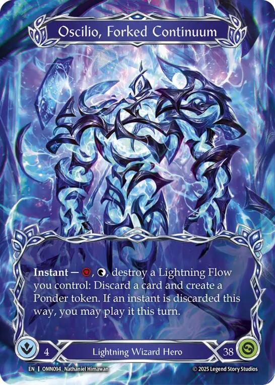 Oscilio, Forked Continuum (Marvel) [OMN094] (Omens of the Third Age)  Cold Foil | Gamers Paradise