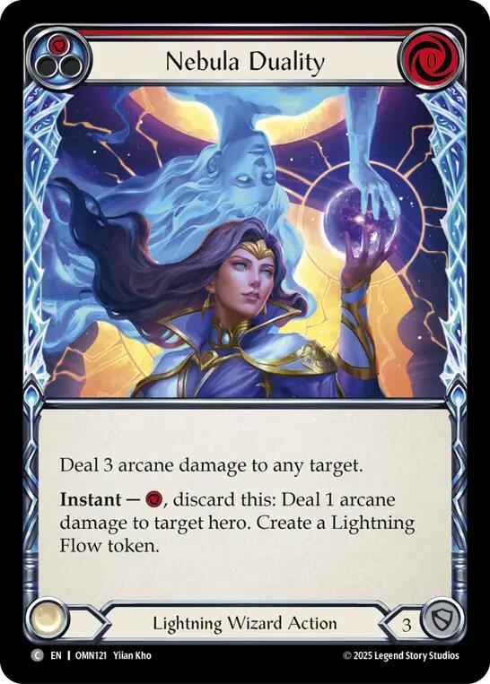 Nebula Duality (Red) [OMN121] (Omens of the Third Age)  Rainbow Foil | Gamers Paradise
