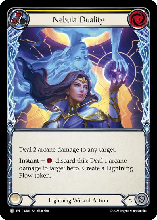 Nebula Duality (Yellow) [OMN122] (Omens of the Third Age)  Rainbow Foil | Gamers Paradise