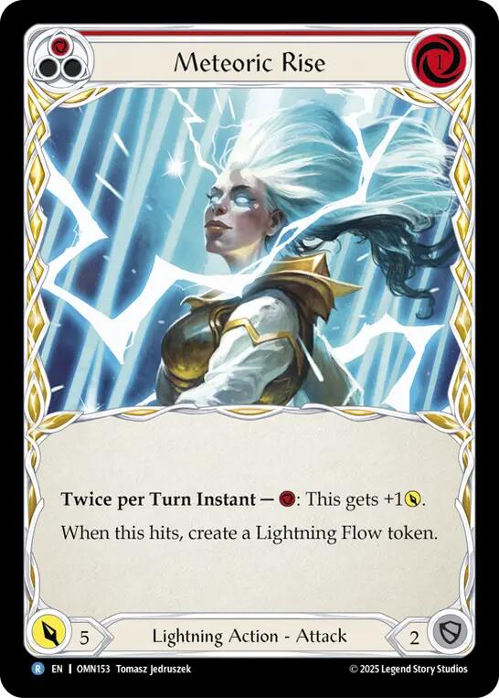 Meteoric Rise [OMN153] (Omens of the Third Age)  Rainbow Foil | Gamers Paradise