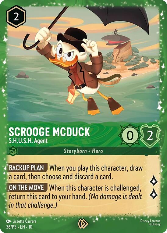 Scrooge McDuck - S.H.U.S.H. Agent (36) [Promo Cards] | Gamers Paradise