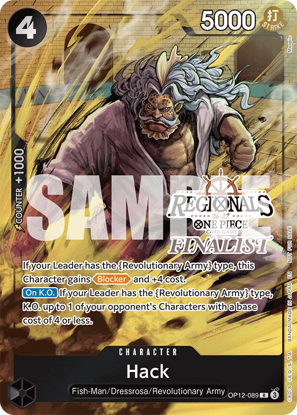 Hack (Regionals Finalist Card Set 26-27) [One Piece Promotion Cards] | Gamers Paradise