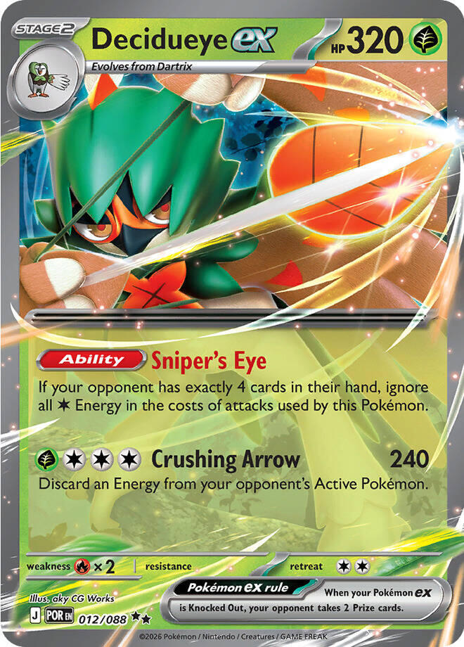 Decidueye ex (012/088) [Mega Evolution: Perfect Order] | Gamers Paradise